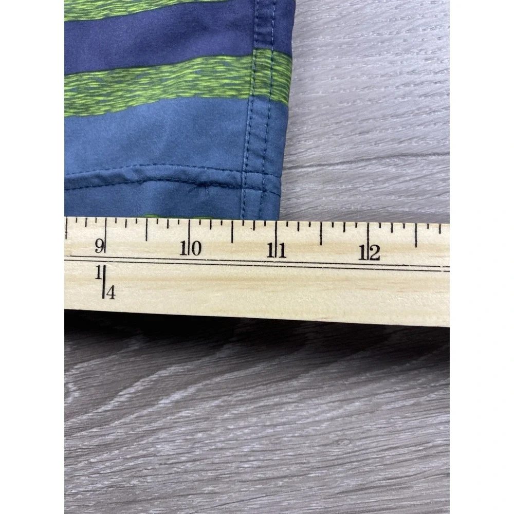 Prana Men's Drawstring Swim Surf‎ Board Shorts Blue Green Size 32